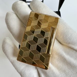 020841 : Dupont Initial Cube Guilloche mạ vàng
